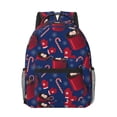 thumbnail image 1 of Uemuo Hot Cocoa Snowflake Mittens Printed Student Durable Water-resistant Backpack,Travel Backpack,Outdoor Activities Backpack, Laptop Backpack, Multi-compartment Backpack, 1 of 5