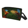 thumbnail image 1 of Uemuo Hybrid Parrot in the Forest Pattern Portable Toiletry Bags with Handle, Waterproof travel Make up Bags for Women, Large Capacity Travel Cosmetic Bags, 1 of 9
