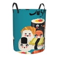 thumbnail image 1 of Uemuo I Love Sushi Pattern Circular Laundry Hamper Basket with handles,Collapsible laundry basket,Large capacity laundry hamper,Laundry Organizer-Small, 1 of 8