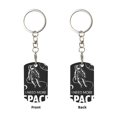 thumbnail image 1 of Uemuo I Need More Space Pattern Rectangular Metal Keychain - Durable, Stylish, and Personalized Key Ring for Men and Women,Engraved Keychain,Gift Slim Sturdy Keychain, 1 of 7