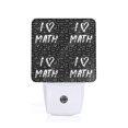 thumbnail image 1 of Uemuo I love Math Night Light, Night Lights Plug into Wall, Dusk to Dawn Sensor Warm White Led Night Light 0.5W-US, 1 of 9