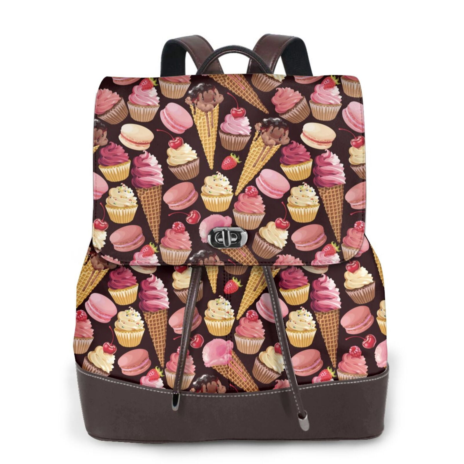 Uemuo Ice Cream Cake for Backpack Purse for Women Large Capacity ...