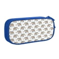 thumbnail image 1 of Uemuo Indian Elephant Printed Pencil Pen Case, Portable Pencil Pouch with Zipper, Compact Stationery Bag Makeup Bag, Pencil Bag for Home Office, 1 of 1
