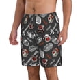 thumbnail image 1 of Uemuo Japanese Sushi Hashi Pattern Men's Swim Trunks Hawaiian Beach Bathing Suit Swimsuits Beach Quick-Dry Shorts with Pockets-Medium, 1 of 9
