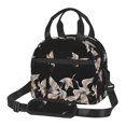 thumbnail image 1 of Uemuo Japanese White Crane Printed Lunch Bag Lunch Box Reusable Insulated Lunch Tote Bag, Leakproof Thermal Cooler Sack Food Handbags Case High Capacity, 1 of 5