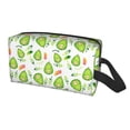 thumbnail image 1 of Uemuo Kawaii Avocado Pattern Portable Toiletry Bags with Handle, Waterproof travel Make up Bags for Women, Large Capacity Travel Cosmetic Bags, 1 of 9