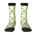 thumbnail image 1 of Uemuo Kawaii Avocado Pattern Women's Crew Socks, Soft Durable Breathable Moisture-Wicking with Odor Control Cotton socks, 1 of 9