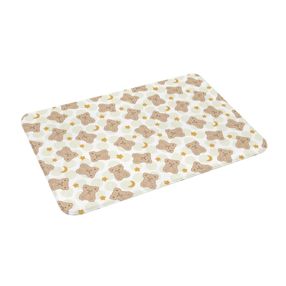 Uemuo Kawaii Bear Printed Door Mat Indoor Doormat 16"x24",Front Back Door Mats Non Slip Entrance Rugs,Inside Doormats for Entryway