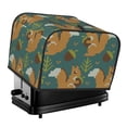 thumbnail image 1 of Uemuo Knitted Woodland Squirrel Print Toaster Cover 4 Slice, Small Kitchen Appliance Covers, Toaster Oven Cover with Loop, Bread Machine Cover Dust Cover Protection, 1 of 7
