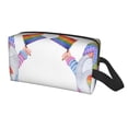 thumbnail image 1 of Uemuo LGBT Gnomes Pattern Portable Toiletry Bags with Handle, Waterproof travel Make up Bags for Women, Large Capacity Travel Cosmetic Bags, 1 of 9