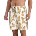 thumbnail image 1 of Uemuo Labrador Retriever Dog Pattern Men's Swim Trunks Hawaiian Beach Bathing Suit Swimsuits Beach Quick-Dry Shorts with Pockets-X-Large, 1 of 9