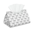 thumbnail image 1 of Uemuo Labrador Retriever Dog Pattern Tissue Box Cover Holder, Triangle with Bottom Belt - PVC Leather Decorative Organizer for Tabletop, Bathroom, Car, Office, 1 of 9