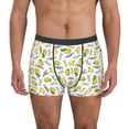 thumbnail image 1 of Uemuo Lavender Flowers Pattern Men's Boxer Briefs,Trunk Anti-Chafing,Comfortable, Durable, and Stylish Underwear-, 1 of 9