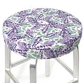 thumbnail image 1 of Uemuo Lavender Flowers Pattern Round Bar Stool Seat Covers Washable Stool Cushion Slipcover Elastic Bar Chair Covers-, 1 of 7