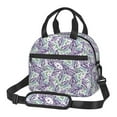thumbnail image 1 of Uemuo Lavender Flowers Printed Lunch Bag Lunch Box Reusable Insulated Lunch Tote Bag, Leakproof Thermal Cooler Sack Food Handbags Case High Capacity, 1 of 5