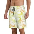 thumbnail image 1 of Uemuo Lemon Potatoes Pattern Men's Swim Trunks Hawaiian Beach Bathing Suit Swimsuits Beach Quick-Dry Shorts with Pockets-XX-Large, 1 of 9