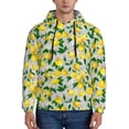 thumbnail image 1 of Uemuo Lemon1 Pattern Men's Hoodie - Casual Pullover Hoodie with Kangaroo Pocket, Stylish Hooded Sweatshirt for Everyday Wear-XX-Large, 1 of 7