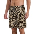 thumbnail image 1 of Uemuo Leopard Print-1 Pattern Men's Swim Trunks Hawaiian Beach Bathing Suit Swimsuits Beach Quick-Dry Shorts with Pockets-Medium, 1 of 9