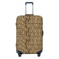 thumbnail image 1 of Uemuo Leopard Print Brown Printed Washable Luggage Cover - Fashion Suitcase Protector Fits 18-32 Inch Luggage -Small, 1 of 9