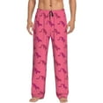 thumbnail image 1 of Uemuo Leopard Print Pattern Men's Wide Leg Palazzo Lounge Pants with Pockets Light Weight Loose Comfy Casual Pajama Pants-Large, 1 of 9