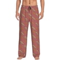 thumbnail image 1 of Uemuo Leopard Print Pattern Men's Wide Leg Palazzo Lounge Pants with Pockets Light Weight Loose Comfy Casual Pajama Pants-Large, 1 of 9