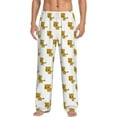 thumbnail image 1 of Uemuo Leopard Print Pattern Men's Wide Leg Palazzo Lounge Pants with Pockets Light Weight Loose Comfy Casual Pajama Pants-Small, 1 of 9