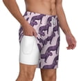 thumbnail image 1 of Uemuo Leopard Print Pattern Mens Swim Trunks Quick Dry Board Shorts with Mesh Lining, Stretch Beach Shorts Quick Dry No-Chafing Board Shorts-X-Large, 1 of 9