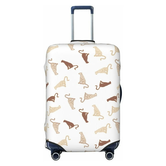 Uemuo Leopard Print Printed Washable Luggage Cover - Fashion Suitcase Protector Fits 18-32 Inch Luggage -