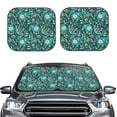 thumbnail image 1 of Uemuo Lephants in the Jungle Printed 2 PCS Car Windshield Sun Shade, Auto Sun Heat and UV Rays Blocker, Foldable Automotive Front Window Sunshade Protector, 1 of 7