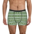 thumbnail image 1 of Uemuo Light Green Squares Pattern Men's Boxer Briefs,Trunk Anti-Chafing,Comfortable, Durable, and Stylish Underwear-Medium, 1 of 9