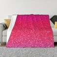 thumbnail image 1 of Uemuo Light Purple Glitter Printed Throw Blanket for Couch, Fluffy Fuzzy Blankets for Bed, Sofa, Cozy Flannel Faux Fur Blanket-50"x40", 1 of 6