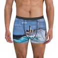 thumbnail image 1 of Uemuo Lighthouse in Havana Pattern Men's Boxer Briefs,Trunk Anti-Chafing,Comfortable, Durable, and Stylish Underwear-Large, 1 of 9
