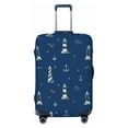 thumbnail image 1 of Uemuo Lighthouses and Anchors Printed Washable Luggage Cover - Fashion Suitcase Protector Fits 18-32 Inch Luggage -X-Large, 1 of 9