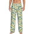 thumbnail image 1 of Uemuo Lilies Flowers Pattern Men's Wide Leg Palazzo Lounge Pants with Pockets Light Weight Loose Comfy Casual Pajama Pants-Small, 1 of 9