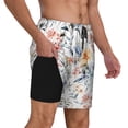 thumbnail image 1 of Uemuo Lilies Flowers Pattern Mens Swim Trunks Quick Dry Board Shorts with Mesh Lining, Stretch Beach Shorts Quick Dry No-Chafing Board Shorts-3X-Large, 1 of 9