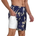 thumbnail image 1 of Uemuo Lilies Flowers Pattern Mens Swim Trunks Quick Dry Board Shorts with Mesh Lining, Stretch Beach Shorts Quick Dry No-Chafing Board Shorts-XX-Large, 1 of 9