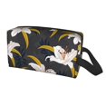 thumbnail image 1 of Uemuo Lilies Flowers Pattern Portable Toiletry Bags with Handle, Waterproof travel Make up Bags for Women, Large Capacity Travel Cosmetic Bags, 1 of 9