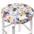 thumbnail image 1 of Uemuo Lilies Flowers Pattern Round Bar Stool Seat Covers Washable Stool Cushion Slipcover Elastic Bar Chair Covers-12 inch, 1 of 7