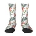 thumbnail image 1 of Uemuo Lilies Flowers Pattern Women's Crew Socks, Soft Durable Breathable Moisture-Wicking with Odor Control Cotton socks, 1 of 9