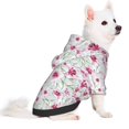 Uemuo Lilies Flowers for Winter Dog Hoodie Sweatshirts with Pockets