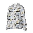 thumbnail image 1 of Uemuo Lion Hippo Elephant On The Car Pattern Women's Full Zip UPF 50+ Sun Protection Hoodie Jacket Long Sleeve Sun Shirt Hiking Outdoor Performance with Pockets-X-Large, 1 of 9