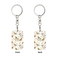 thumbnail image 1 of Uemuo Little Birds Pattern Rectangular Metal Keychain - Durable, Stylish, and Personalized Key Ring for Men and Women,Engraved Keychain,Gift Slim Sturdy Keychain, 1 of 7