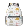 thumbnail image 1 of Uemuo Little Elephant Printed Student Durable Water-resistant Backpack,Travel Backpack,Outdoor Activities Backpack, Laptop Backpack, Multi-compartment Backpack, 1 of 5