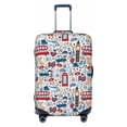 thumbnail image 1 of Uemuo London Symbols1 Printed Washable Luggage Cover - Fashion Suitcase Protector Fits 18-32 Inch Luggage -X-Large, 1 of 9