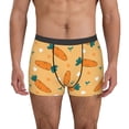 thumbnail image 1 of Uemuo Love Carrot Pattern Men's Boxer Briefs,Trunk Anti-Chafing,Comfortable, Durable, and Stylish Underwear-Small, 1 of 9