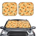 thumbnail image 1 of Uemuo Love Carrot Printed 2 PCS Car Windshield Sun Shade, Auto Sun Heat and UV Rays Blocker, Foldable Automotive Front Window Sunshade Protector, 1 of 7
