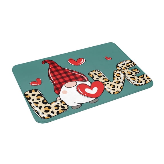 Uemuo Love Gnomes Printed Door Mat Indoor Doormat 16"x24",Front Back Door Mats Non Slip Entrance Rugs,Inside Doormats for Entryway