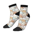 thumbnail image 1 of Uemuo Lovely Bear Printed Crew Socks, Moisture-Wicking Socks, Athletic Socks for Men Breathable Cushion Socks Casual Sport Socks for Running Traveling, 1 of 6