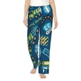thumbnail image 1 of Uemuo Dump Truck Pattern Women's Wide Leg Palazzo Lounge Pants with Pockets Light Weight Loose Comfy Casual Pajama Pants-XX-Large, 1 of 9
