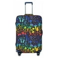 thumbnail image 1 of Uemuo Magical Mushrooms and Flowers Printed Washable Luggage Cover - Fashion Suitcase Protector Fits 18-32 Inch Luggage -Medium, 1 of 9